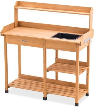 Outdoor Garden Potting Table with Dry Sink