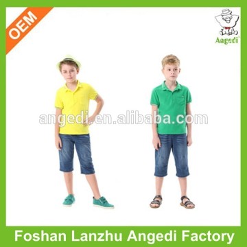 summer simple design china factory polo shirt for school boys