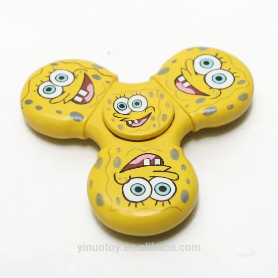 Hot sale trendy fidget spinner with cartoon design and long spinning