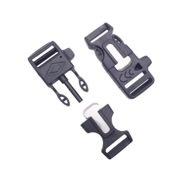6.2cm Survival Kit: Whistle Compass Scraper Paracord Bracelet for Outdoor Camping