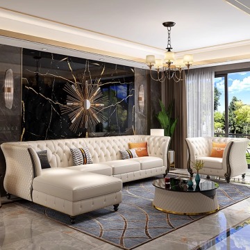 Tùy chỉnh sofa da sang trọng của Mỹ cho các căn hộ nhỏ