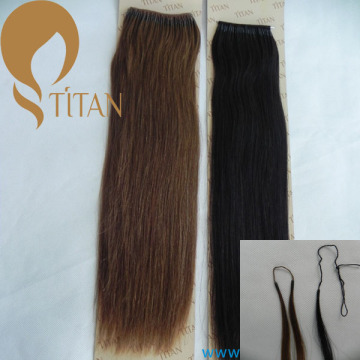 2014 new products korea pre bonded hair extension with cotton thread