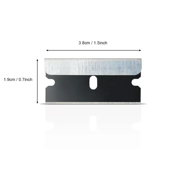 Single-Edge Carbon Steel Blade Tools: Ceramic Glass Cleaner, Sticker Remover, and Scratch-Free Scrapper for Cars