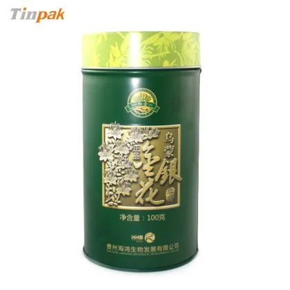 honeysuckle green tea tin packaging can