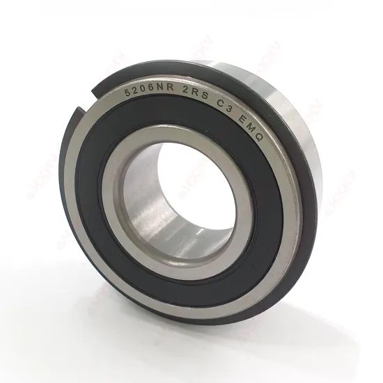 Double Row Angular Contact Ball Bearing 30x62x23.8mm C3 EMQ HXHV 5206NR 2RS Chrome Steel with Snap Ring