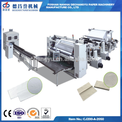 CE, ISO Certification High Speed V Fold Automatic used Facial Tissue Paper making Machine