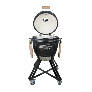 Camping Trolley Barbecue Bbq Kamado Style Ceramic Grill