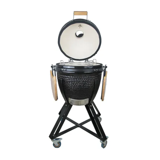 Camping Trolley Barbecue Bbq Kamado Style Ceramic Grill