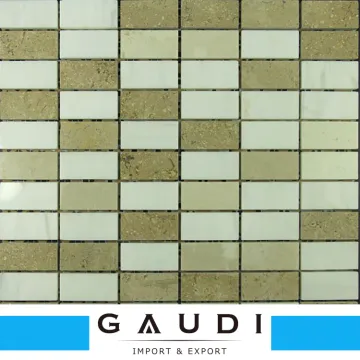 Low price new design stone mosaic for bathroom wall tile 23x48mm