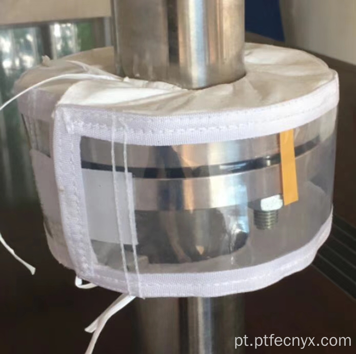 Escudos de pulverização de flange puro PTFE