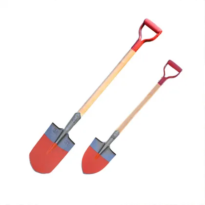 Agricultural Steel shovel Multi-functional excavating soil flat tip spade outdoor garden tool household wooden handle shovel