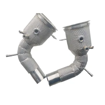 Stainless Steel 304 Straight Pipe for Porsche 911(992) 3.0T 2019-2021 Catted Downpipe System Exhaust Downpipe
