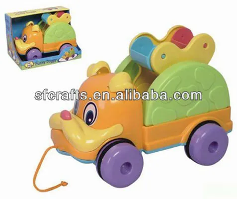 Funny cartoon pull line animals toy for kids