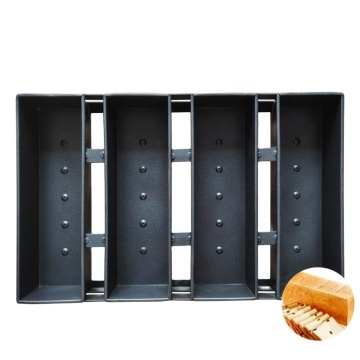 Multi-Link Nonstick Alloy Corrugated Toast Bake Pan and Loaf Baking Tray