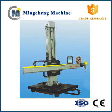 welding manipulator linkaged with other welding equipment