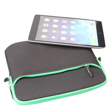 Soft Neoprene Sleeves for iPad, with Zipper Opening