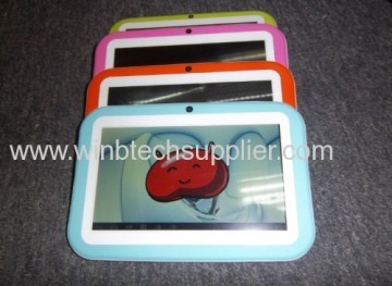 7 pouces Tablet éducatif Pc Wifi Tablet pour Kids Pad antichoc, Android 4.1 Rk2926 1.2 ghz / 512 m Ram Kids Tablet Pc