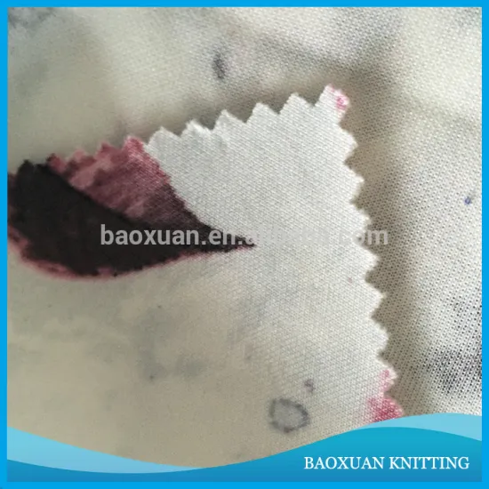 100% polyester super soft thin printed scuba fabric girl fashion dress fabric