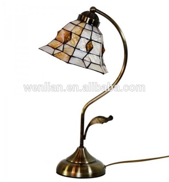 Tiffany style table lamp for hotel guest room