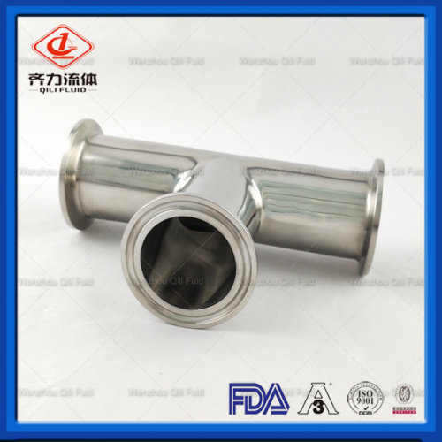 SS304 or SS316 Sanitary Piping component fittings tee