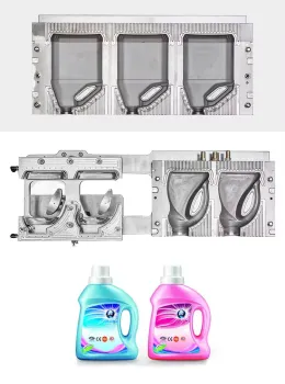 Detergent bottle blowing mold