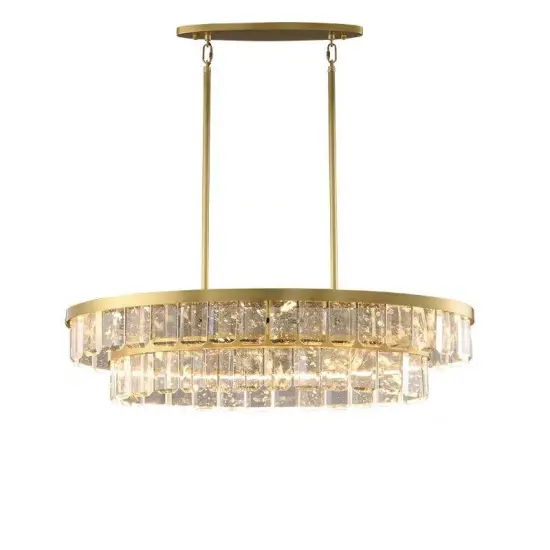 INSHINE Suspended Retro Crystal Pendant Light