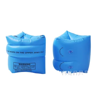 Inflatable Swimming Arm Rings with Long White Silk Sleeves for Children