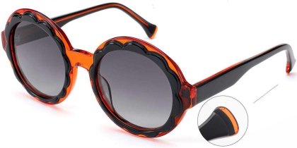 C3 Acetate Sunglasses Black、Orange