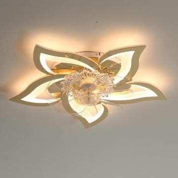 Modern 110V/220V LED Ceiling Fan with Remote Control - Ventilator Lamp & Dimmable Light