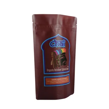 Merchandise Clear Plastic Packaging Stand Up Zipper Kraft Paper Bags With Window