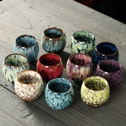 Wholesale China Ceramic Tea Cups and Pottery Drinkware Sets