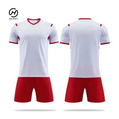 New Sale Sublimation Team Sportswear Jersey Soccer Uniforms Quick Dry Confortable Custom Blue Yellow Soccer Jersey with Collar