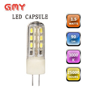 AC/DC12V 1.5W g4 led bulb with wonderful heat dissipation