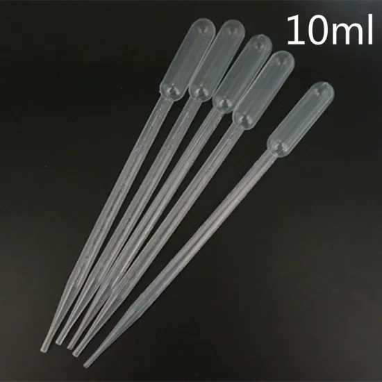 10pcs 20pcs lab 10ml plastic pasteur pipette transfering dropper for school experiment