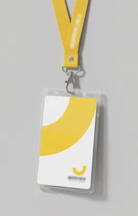 PVC Lanyard Badge Holder