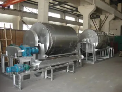 Yeast rotary drum scraper dryer Rotary drum flaker