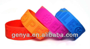 Adjustable silicone wristband Silicone Wristband for 4 colors