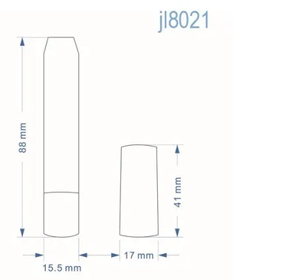 Empty plastics cosmetics packing for lipstick