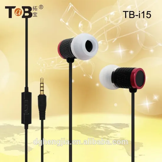 Color-mixed fashionable in-ear metallic earphone with mic for phone/ipod/mp3/mp4/laptop