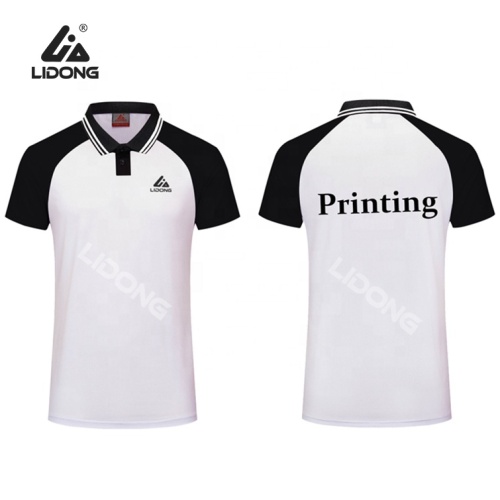 Impressão de design de camiseta polo personalizada