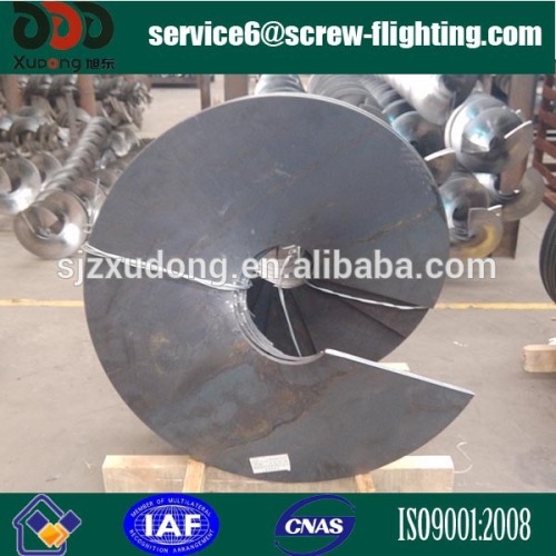 carbon steel helical flight for water sewage