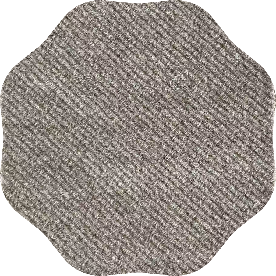 Knitted wool polyester needle punched fleece