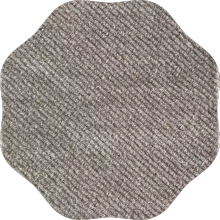Knitted wool polyester needle punched fleece