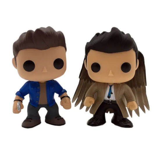 10cm Supernatural SPN Character Castiel 95 & Dean 94 Action Figure Toys