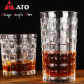 Modern Pattern Thick Drinking Bar Whisky Glass Cup