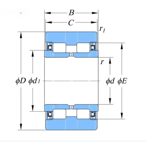 双列密封满圆柱滚子轴承