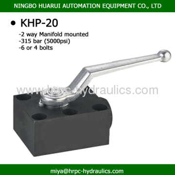 High Pressure Manifold Valve Hydraulic Oil Two Way Ball Valves Carbon Steel 31.5mpa 