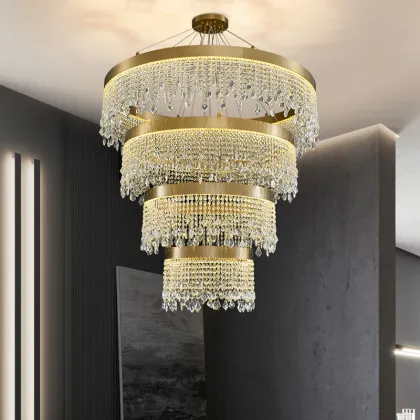 Luxury Designer Hotel Wedding Decor Crystal Chandelier