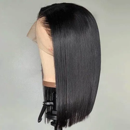 Cheap Thick Brazilian Virgin Human Hair10 Inch Bob Wig Remy Pre Plucked Short 13x6x2 Lace Front Wig