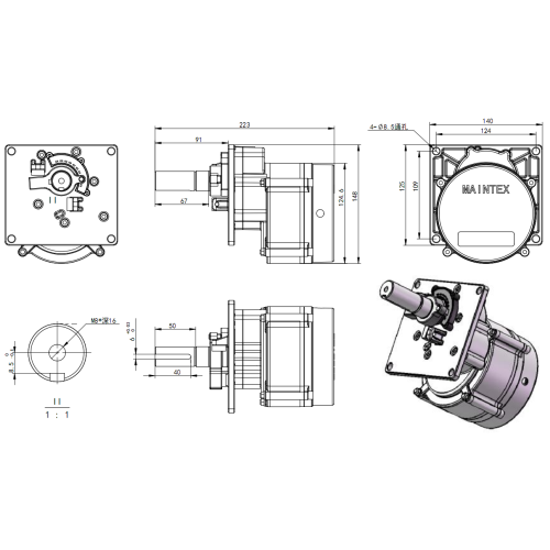road gate motor with 0.5s quick speed up
